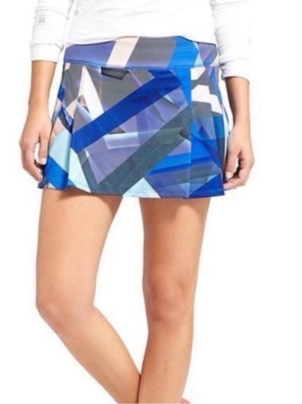 Athleta Electric Geo Speed Skort Size Small‎ EUC